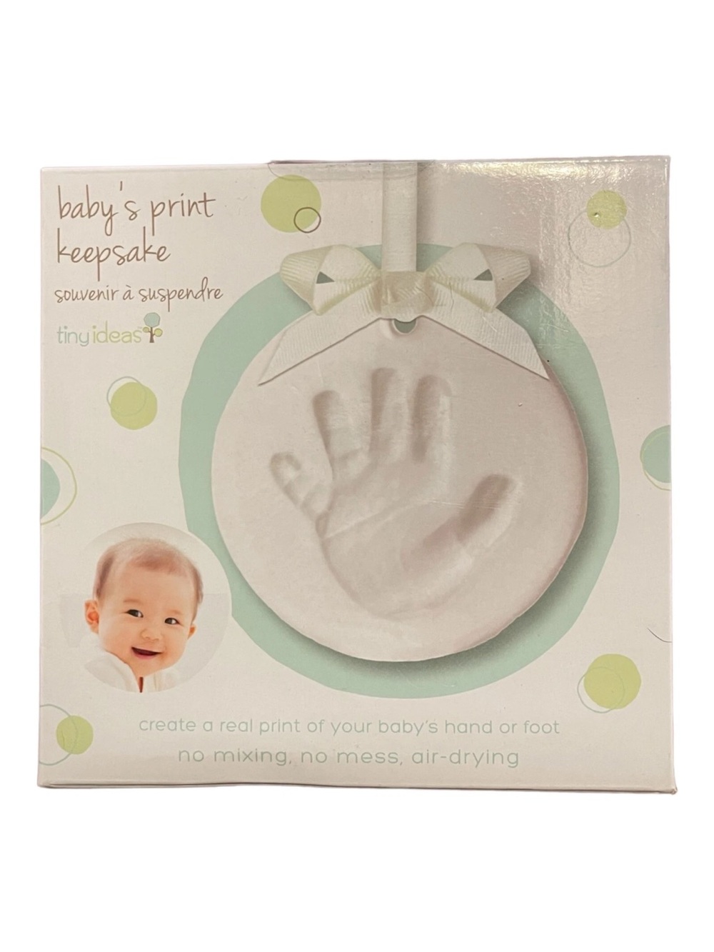 NEW Baby’s Print Keepsake Tiny Ideas Non-Toxic Blue Hand Foot Paw Print No Mess